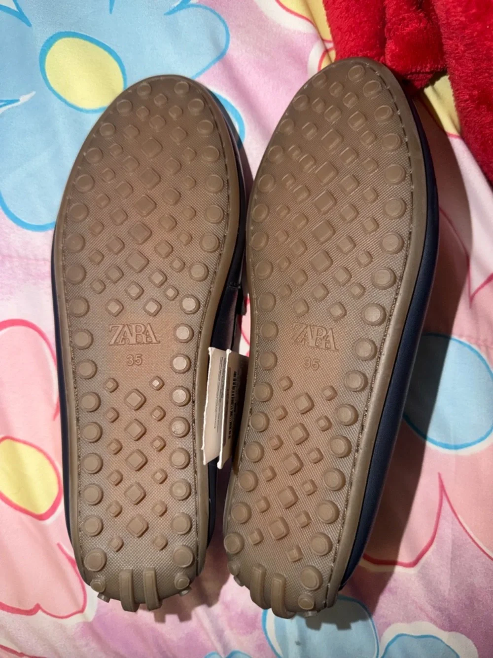 ZARA Men's Black Leather Slip-On Penny Loafers